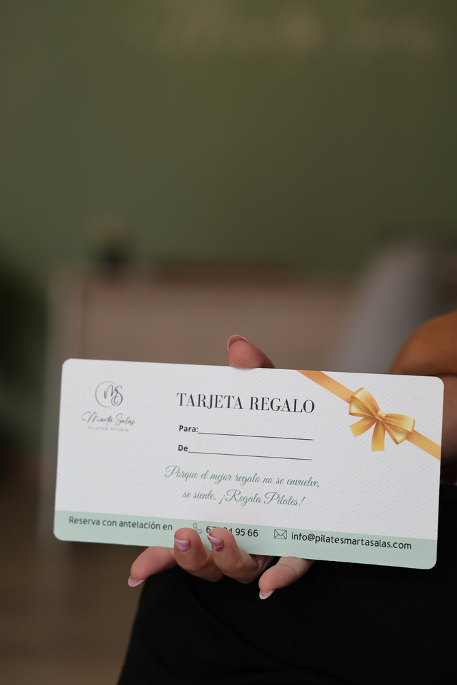 Tarjeta Regalo Marta Salas Pilates Studio